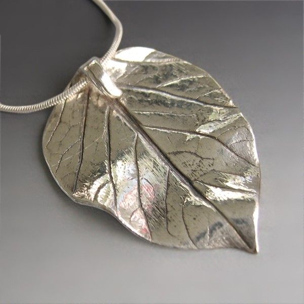 A handful of silver leaves fresh from the kiln  Art clay silver, Precious metal  clay jewelry, Precious metal clay