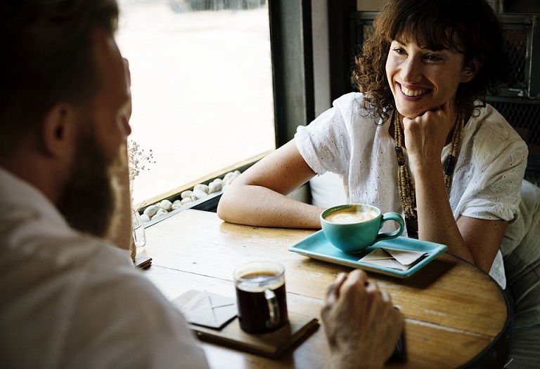 women smiling