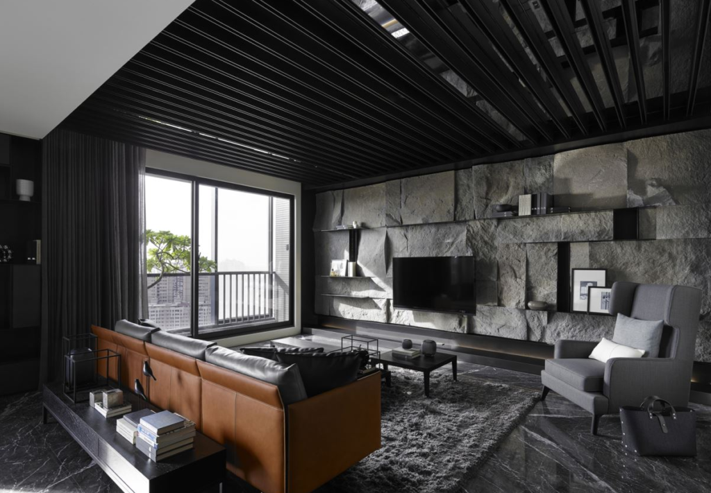 Black interior design