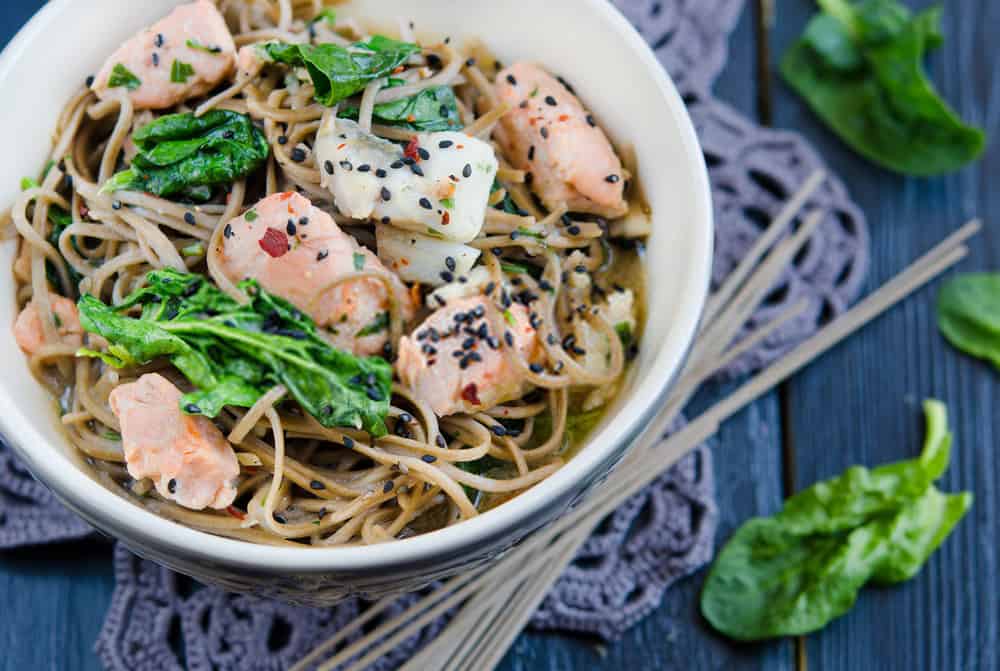 Salmon Noodle Bowl