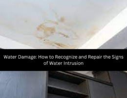 Recognize and Repair the Signs of Water Intrusion